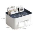 Tissue Box Napkin Holder Remote Control Storage Multifunctional Desk Organizer Conbo. 