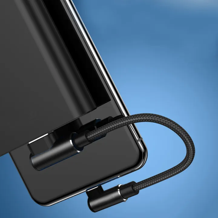 25cm%2090%20Degree%20Elbow%20Usb%20C%20Micro%20Usb%20Data%20Cable%20Usb%20To%20Type%20C%20Short%202.4a%20Fast%20Charging%20Cable%20For%20All%20Smartphones%20-%20Image%203