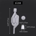 Fermentation Airlock,Brewing Airlock Wine Airlock Beer Airlock with Rubber Airlock Stopper Plugs Airlock Twin Bubble Airlock for Wine Making, Beer Brewing Glass Carboy Fermenter.