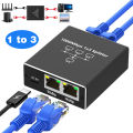 Gigabit Ethernet Switch Rj45 Splitter LAN Extension Adapter 1000Mbps 1gbps 4 Port 1 to 4 3 2 Port Network Connector for Router. 