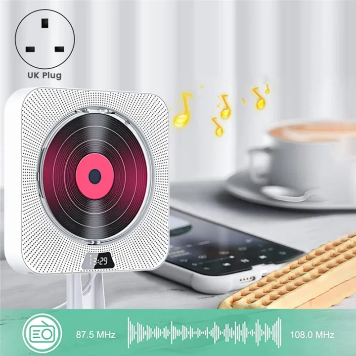 Portable%20CD%20Player%20Bluetooth%20CD%20Speaker%20Digital%20Display%20Stereo%20Speaker%20Wall%20Mounted%20Music%20Player%20Durable%20White%20for%20Student%20UK%20Plug%20-%20Image%202