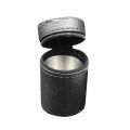 4 Pcs Polished 70ML Mini Stainless Steel SGlass Cup Drinking Glasses With Leather Cover Bag Portable Set.