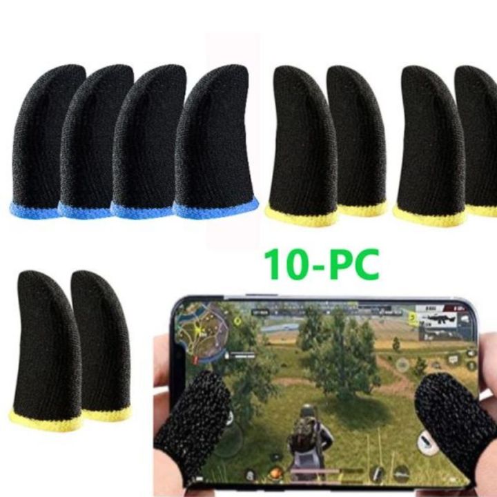 5 Pair(10 Pcs) Mobile Finger Sleeve/Press Trigger Game Controller Sweatproof Gloves for Mobile Gaming / Finger Sleeves