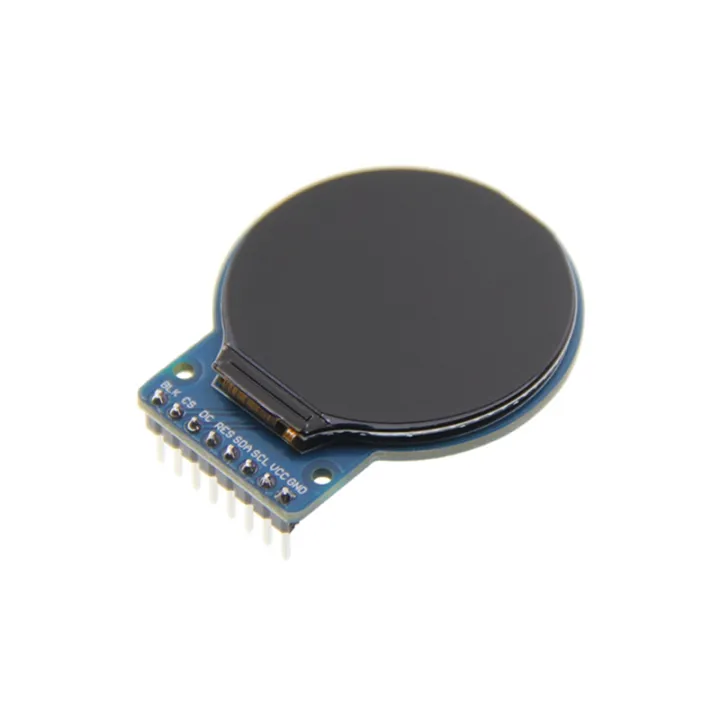 1.28 Inch Ips Full View TFT Display LCD Screen SPI Serial Port Round Screen 240X240 Resolution Color Screen Module LCD Color Screen Module