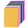Glitter Foam Sheets A4 Size 10 Pcs Pack for Art & Craft Scrapbooking Paper Decoration & DIY Projects. 