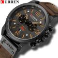 Curren 8314 Fashion Classic  Chronograph Watch for Men-Black. 