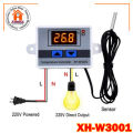 XH-W3001 Digital Temperature Controller AC 220v LED Display Thermometer Controller Supply AC220V Using Egg Incubator Equivalent. 