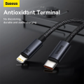Baseus PD20W USB C Fast Charging Cable for iPhone 14 13 12 11 Pro Max USB C Data Sync iPhone Cable.