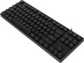 Wired Keyboard, Plug and Play 87 Round Keys Family Gaming Keyboard (Black). 