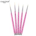 Nail Art Liner Painting Flower DIY Design Drawing Painting Detailing Pen Brushes Set Manicure Stripes Grid Design Tips Tool. 