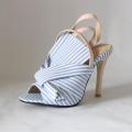 Bow Shoes Luxury Sandals Large Size High Heels Buckle Fashion Big High-heeled Comfort Multicolored Strap Girls Casual Scandals R. 
