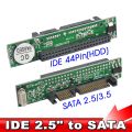 2.5" Ide Female Hdd Ssd To 44 Pin Sata Adapter Converter 1.5gbs Serial Adapter Converter Ata 133 100 Hdd Cd Dvd Serial Hard Disk. 