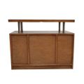 Wooden Tv Trolley - wooden Color. 