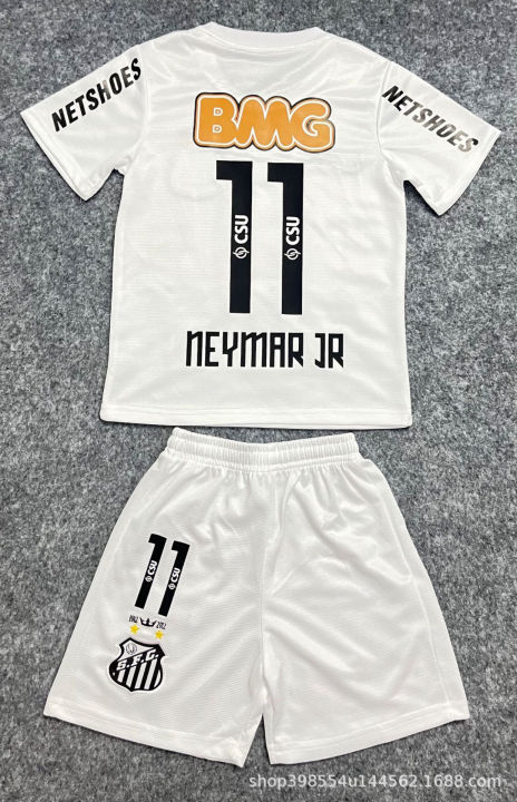 razil%2011-12%20Santos%20jersey%20Sandoz%20comoratie%20edition%20children's%20training%20football%20jersey%20size%2011%20eymar%20retro%20-%20Image%203