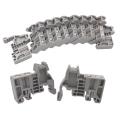 E/Uk Din Rail Ternal Blocks End Stopper Bracket Grey,Ternal Block Connector(Pack Of 100).