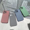 Ultra Thin Kevlar Carbon Fiber Phone Case For iPhone X XR XS Max 11 12 13 14 Pro Max 14Plus Slim Full Protective Back Cover. 