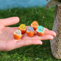 1/4PCS Mini Broken Eggshell Chicken Resin Decoration Creative Glowing In Dark Resin Animal Decoration Luminous Ornament Automotive Accessories.