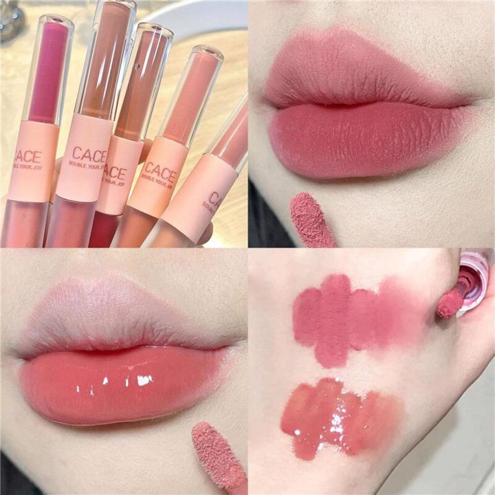 CACE%20Double-head%20Lipstick%20Liquid%20Matte%20Non-stick%20Cup%20Lipstick%20Set%20Waterproof%20Long%20Lasting%20Red%20Lip%20Tint%20Lip%20Gloss%20Makeu%20-%20Image%202