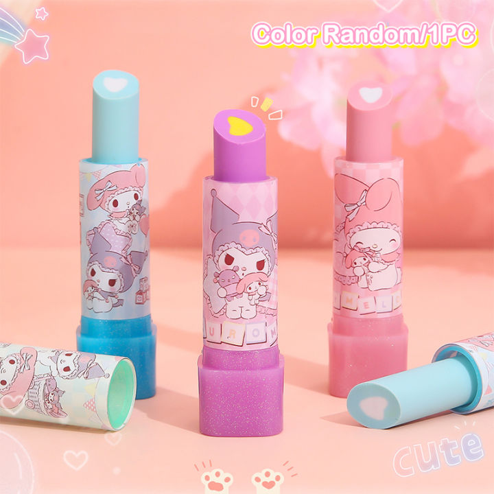 Sanrio%20My%20Melody%20Kuromi%20Lipstick%20Design%20Cartoon%20Rubber%20Eraser%20Cute%20Erasers%20For%20Kids%20School%20Office%20Supplies%20Gift%20Stationery%20-%20Image%202