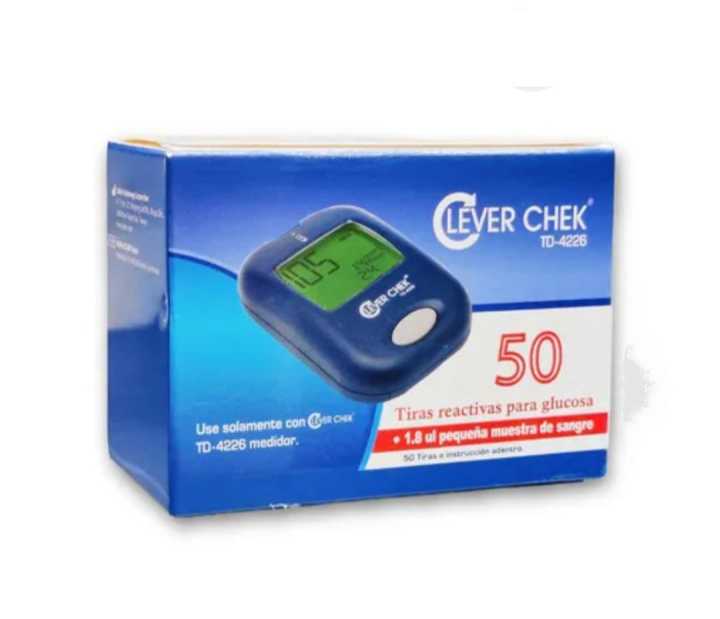 Clever Chek TD-4226 Blood Glucose Test Strips – 50 Strips