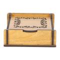 Laminated Wood Bord Jewelry Box - Brown. 