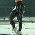 Women Sport Leggins Gym Training Weave Printed Leggings High Waist Elastic Yoga Pants Fitness Joggings Running Womens Clothing.