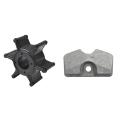 Water Pump Impeller for Yamaha with Fit for Yamaha Outboard Lower Unit Gearbox Anode 6L5-45251. 