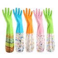 High Quality Multicolor Silicone Kitchen Hand Gloves for Dish Washing - 1 Pair. 