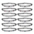 ZS 12Pcs Vintage Stretch Choker Necklace Lady Girl Tattoo Choker Necklace Punk Retro Gothic Elastic Necklaces for Women.