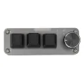 Mini Keyboard, Red Switch Mini Custom Keyboard 3 Keys for Laptop. 