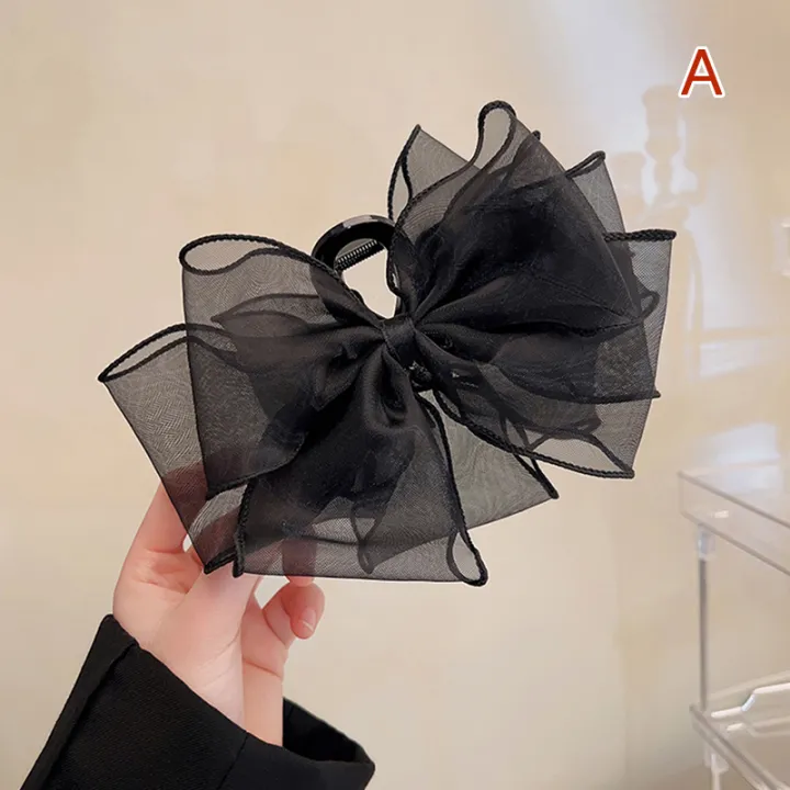 Fashion%20Tulle%20Big%20Bow%20Hair%20Claw%20Clips%20for%20Women%20Elegant%20Bowknot%20Hairpin%20Ponytail%20Clip%20Sweet%20Headdress%20Hair%20Accessories%20Yao%20Store%20-%20Image%202