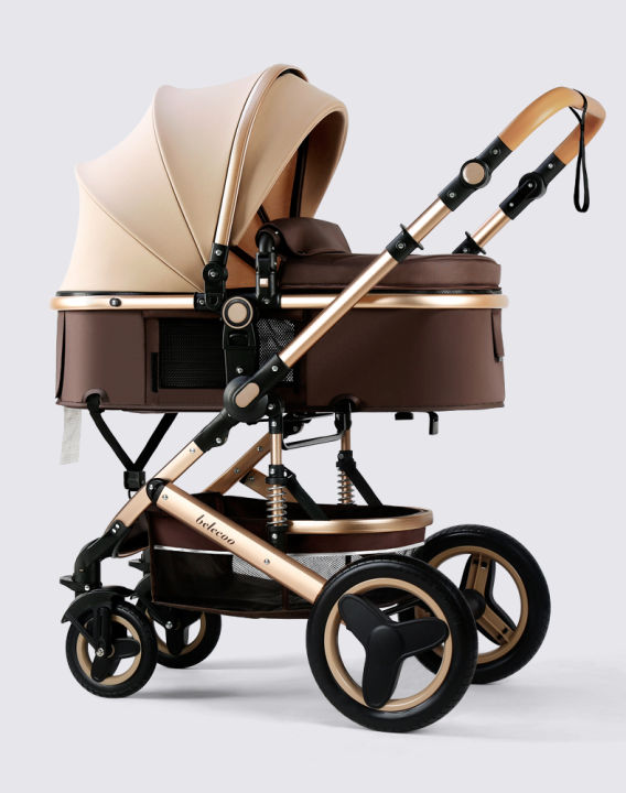 Baby%20Stroller%203%20in%201%20High%20Landscape%20Baby%20Stroller%203%20in%201%20Travel%20Baby%20Carriage%20Reversible%20Baby%20Cart%20Pink%20Pushchair%20with%20Car%20Seat%20-%20Image%209