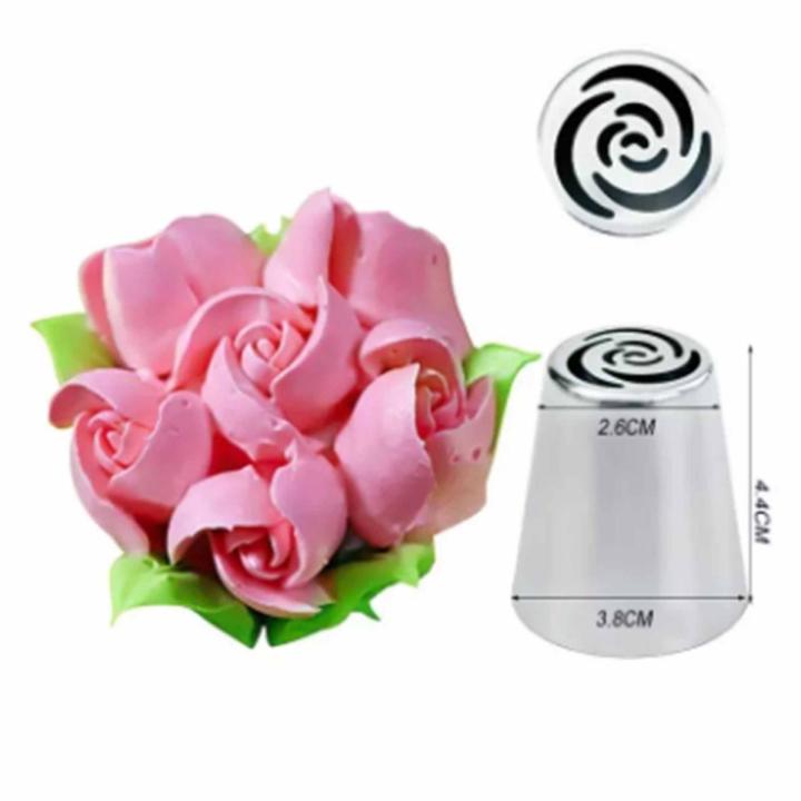 1 piece Russian Big Size Piping Nozzle For Cake Decoration (Model: Rose Flower)
