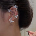 Butterfly Ear Clip No Piercing Earring For Women Shining Ear Cuff Clip Non-Piercing Jewelry.