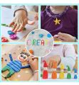 12 Pcs/ 1 Packet Super Light Clay with 1 Tools Air Drying Light Polymer Plasticine Modelling 5D Clay Handmade Educational Toy - 12Pcs.