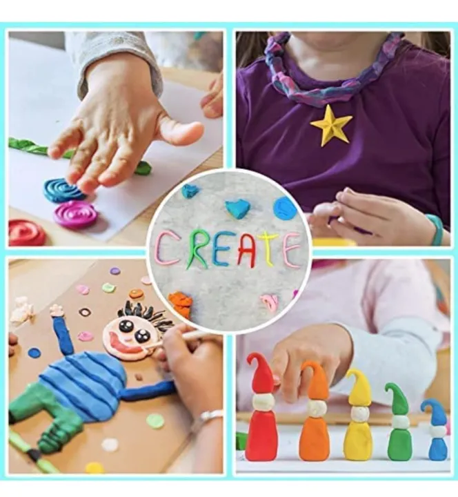12%20Pcs/%201%20Packet%20Super%20Light%20Clay%20with%201%20Tools%20Air%20Drying%20Light%20Polymer%20Plasticine%20Modelling%205D%20Clay%20Handmade%20Educational%20Toy%20-%2012Pcs%20-%20Image%204
