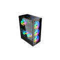 Aptech CS43 ATX Tower RGB Gaming Black Casing.