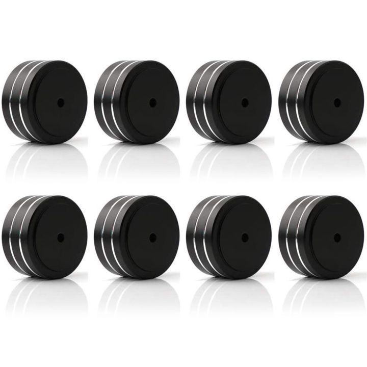 8Pcs%2040X20Mm%20Aluminum%20HiFi%20AMP%20Speaker%20Isolation%20Stand%20Turntable%20DAC%20Feet%20Pad%20-%20Image%202