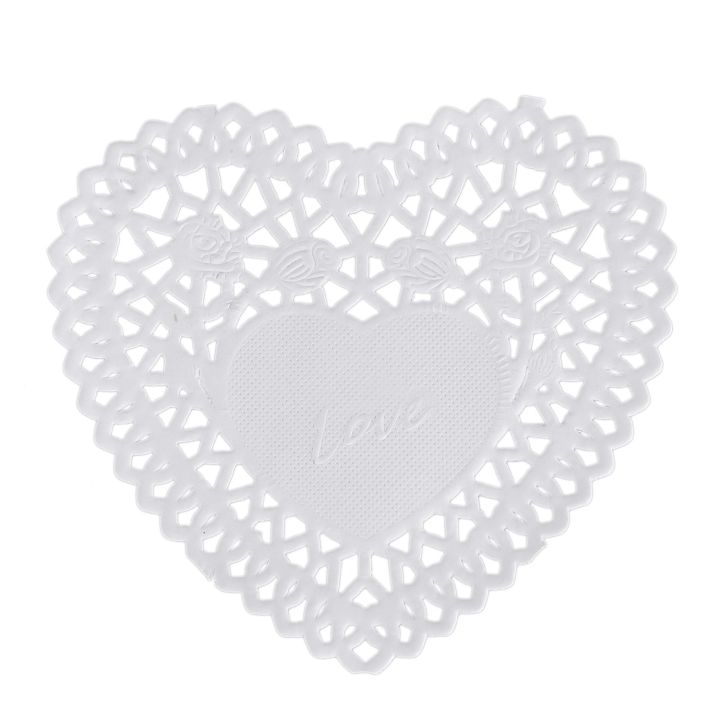 100x%204%20inch%20White%20Love%20Heart%20Paper%20Lace%20Doilies%20doily%20For%20cardmaking%20scrapbooking%20-%20Image%202
