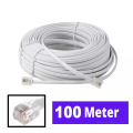 100 Meter Telephone / Land phone cable/Intercom PBX Ready Cable Extension RJ11. 