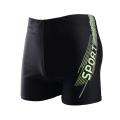 One size men's flame print swimming trunks summer racing swimming trunks stretch beach shorts breathable boxer shorts.