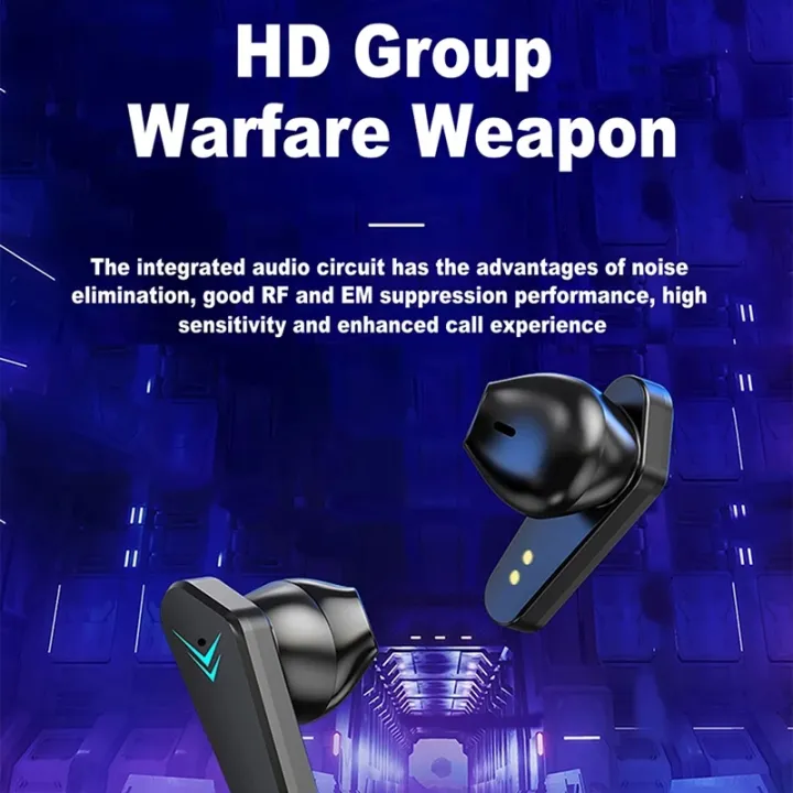 Timack%C2%AE%20X15%20Gaming%20Earbuds%20Wireless%20Earphone%20Bluetooth%205.0%20Low%20Latency%20Stereo%20Bass%20Handsfree,%20Touch%20Control%20Noise%20Cancelling%20Wireless%20Headphone%20with%20Microphone%20-%20Image%206