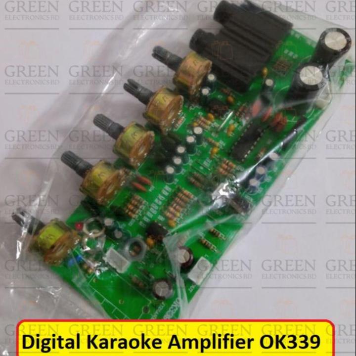 BANGLADESHI PT2399 OK339 Amplifier Circuit OK339 Digital Karaoke Amplifier DC 12-15V 3A Dual Power Low Noise Filter Circuit Module HiFi Audio Module
