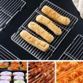 【Great Selection】 Sturdy Cake cooling rack Stackable Metal Nonstick Baking tray Grid net Cookies biscuit stand for Home baking Professional bakery Pastry Kitchen essential Cooling and drying solution.