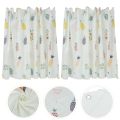 2 Pcs Bed Curtains Drape Privacy Cloth Mosquito Net Bunk Dormitory.