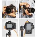 Camera Tether Cable Clamp Block Curve Tether with Arca Quick Release Plate Protector Tools for Camera SLR DSLR Tripod Ball Head.