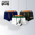 2023New Cotton Men's Underwear Comfortable Breathable Mid Waist Trendy Pants Personality Solid Color Boxer One Piece Dropshipping. 