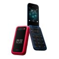 NOKIA 2660 Flip feature phone ( Refurbished ) color Black.