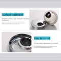 Stainless Steel Round Table Wire Hole Covers Outlet Port Computer PC Desk Cable Grommet Line Holder-60mm-MHN. 