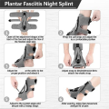Plantar Fasciitis Night Splint Foot Brace Plantar Fasciitis Relief Splint Ankle Anti-Twist Splint Fit Women Men Adjustable Orthotic Stretcher. 